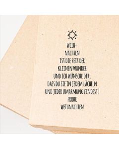 Weihnachtsstempel 40 Spruchbaum Weihnachten ist die Zeit ...  