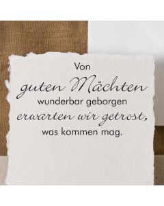 Motivstempel Von guten Mächten wunderbar geboren...  