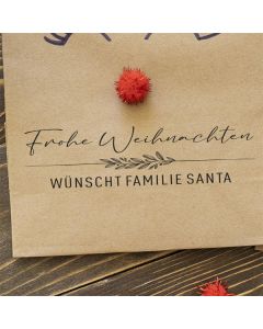 Weihnachtsstempel 52 Frohe Weihnachten wünscht ...  