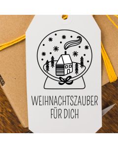 Holz Weihnachtsstempel 21 Weihnachtszauber für Dich  