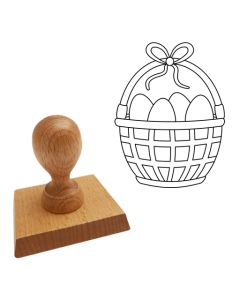 Ausmalstempel Osterkorb 65 x 85 mm  