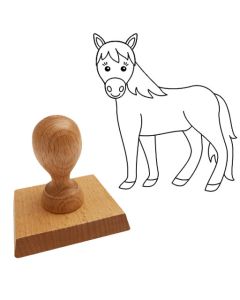 Ausmalstempel Pferd 65 x 85 mm  