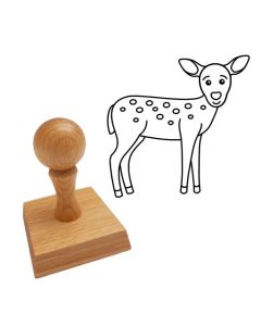 Ausmalstempel Rehkitz 50 x 50 mm  