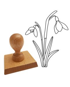 Ausmalstempel Schneeglöckchen 65 x 85 mm  
