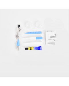 Herrnhuter Stern A1b blau-weiß ca. 13 cm Bastlerstern - LED  