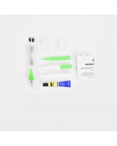 Herrnhuter Stern A1b grün-weiß ca. 13 cm Bastlerstern - LED