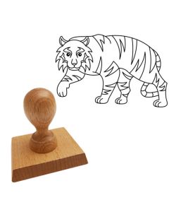 Ausmalstempel Tiger 85 x 65 mm  