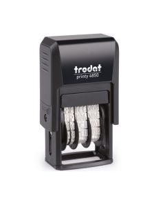 Trodat Printy 4850 Datumstempel m. Text 24 x 4 mm SCHWARZ BLAU