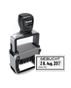 Trodat Datumstempel Professional B10 Gebucht - Journ. Fol.  BLAU