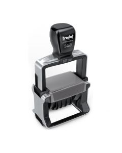 Trodat Professional 5460/L2 4.0 Datumstempel blau/rot mit Text Bezahlt durch  ZWEIFARBIG