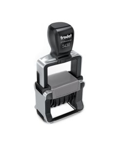 Trodat Professional 5430/L 4.0 Datumstempel blau/rot mit Lagertext  ZWEIFARBIG
