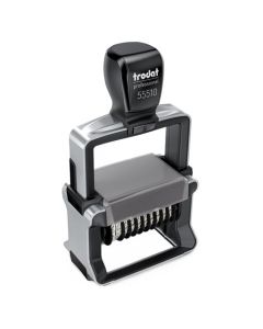 Trodat Professional 55510 Ziffernstempel 10-stellig f. Textplatte 48 x 5 mm (nur Gerät mit integriertem Stempelkissen)  BLAU