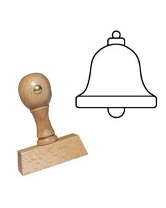 Weihnachtsstempel 07 Holz Motiv Glocke  