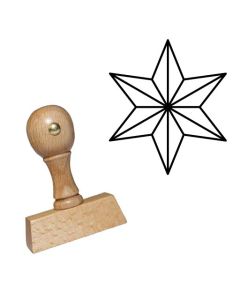 Weihnachtsstempel 16 Holz Motiv Weihnachtsstern  