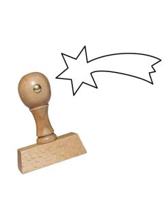 Holz Weihnachtsstempel Motiv 20 Sternschnuppe  