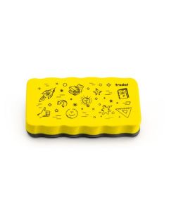 trodat magnetischer Whiteboard Schwamm gelb  