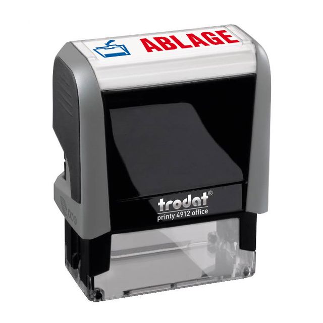 Eco-Printy mit Text: Ablage  ZWEIFARBIG