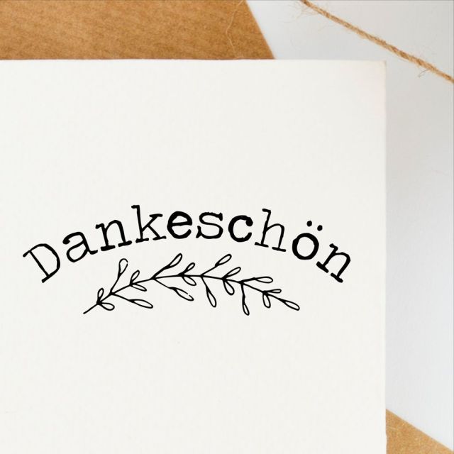 Motivstempel Dankeschön  