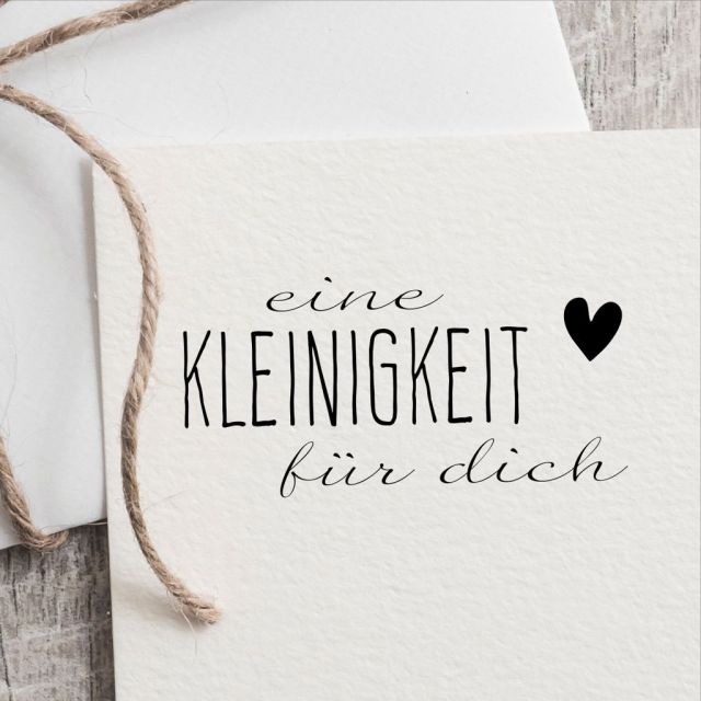 Holzstempel Motiv Eine Kleinigkeit für dich  