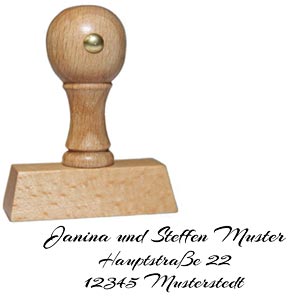 Holzstempel sind günstige Klassiker