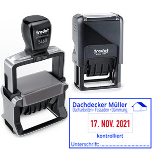 Stempel mit Datum selber gestalten