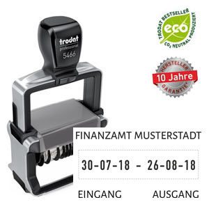 Trodat 5466 Doppeldatum Eingangsstempel kaufen
