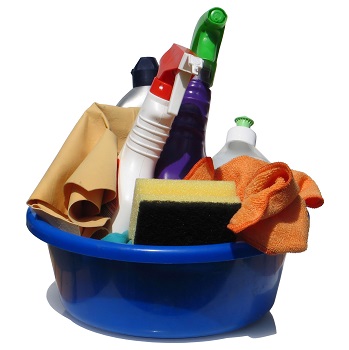 Putzmittel zum Stempel reinigen