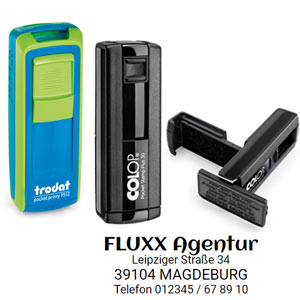 Adressstempel trodat Pocket Printy oder Colop Pocket Stamp
