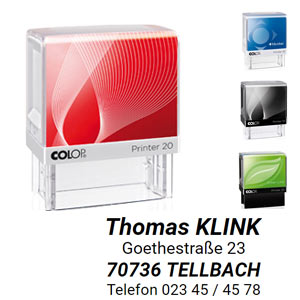 Adressstempel Colop Printer 20