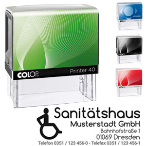 Adressstempel Colop Printer 40