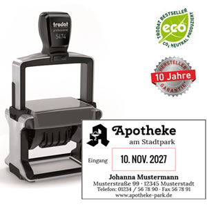 Datum Stempel mit Logo erstellen